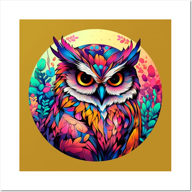 Ornamental Owl Wall Art by enyeniarts